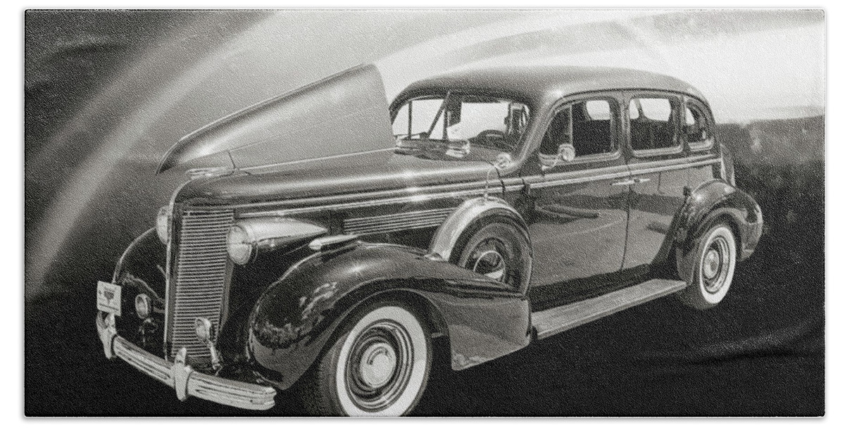 1937 Buick 40 Special Bath Towel featuring the photograph 1937 Buick 40 Special 5541.53 by M K Miller