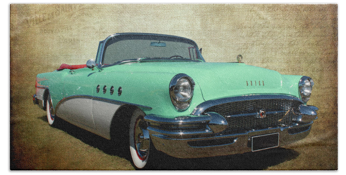 Car Bath Towel featuring the photograph 1955 by Keith Hawley