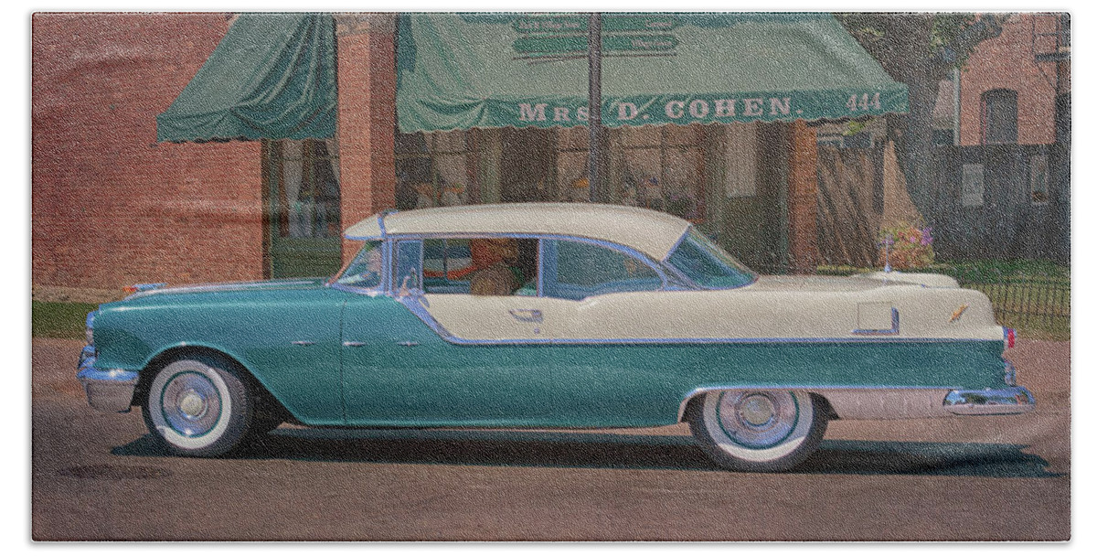Pontiac Hand Towel featuring the photograph 1955 Pontiac Star Chief by Susan Rissi Tregoning
