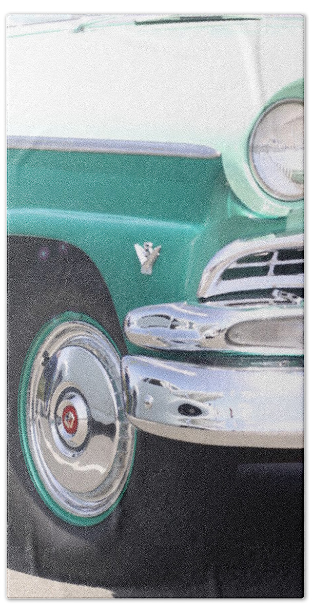 1956 Hand Towel featuring the photograph 1956 Ford Classic Car by Jeff Floyd CA