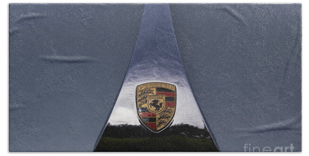 1965 Porsche Bath Towel featuring the photograph 1965 Porsche by Dennis Hedberg