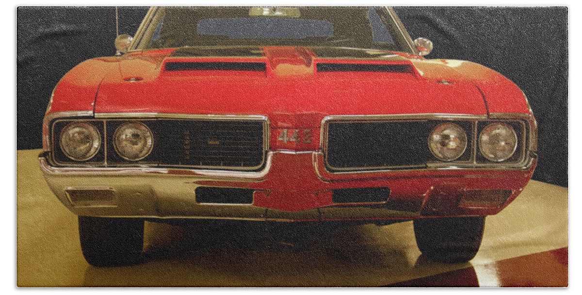 1969 Hand Towel featuring the photograph 1969 Oldsmobile 442 W-30 by Flees Photos