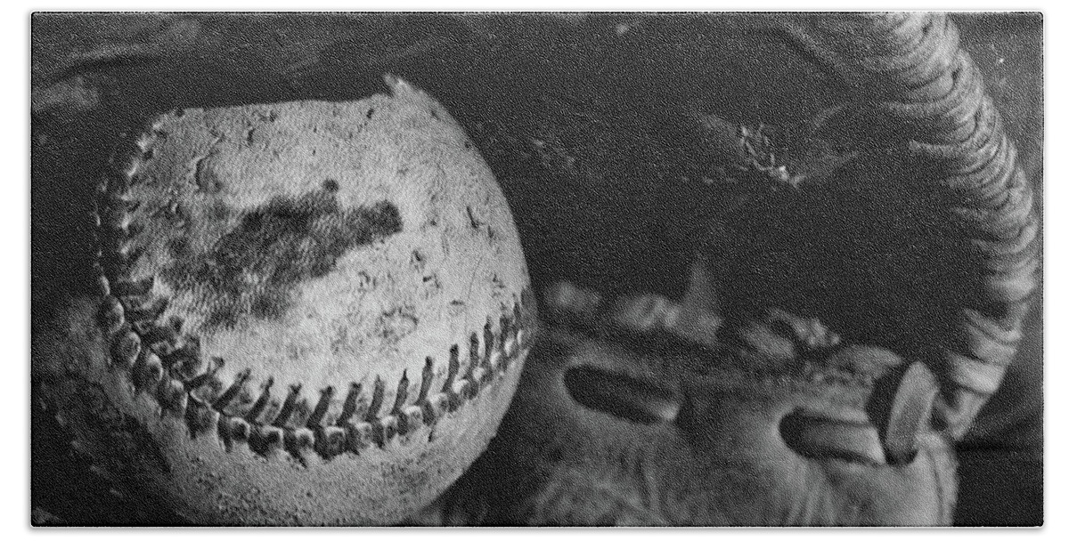 Baseball Bath Towel featuring the photograph Baseball Memories by Mountain Dreams