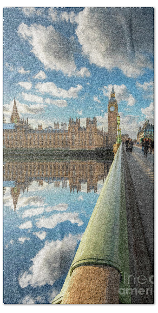 Big Ben Hand Towel featuring the photograph Big Ben London #2 by Adrian Evans