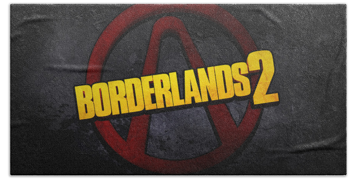 Borderlands 2 Hand Towel featuring the digital art Borderlands 2 #2 by Super Lovely