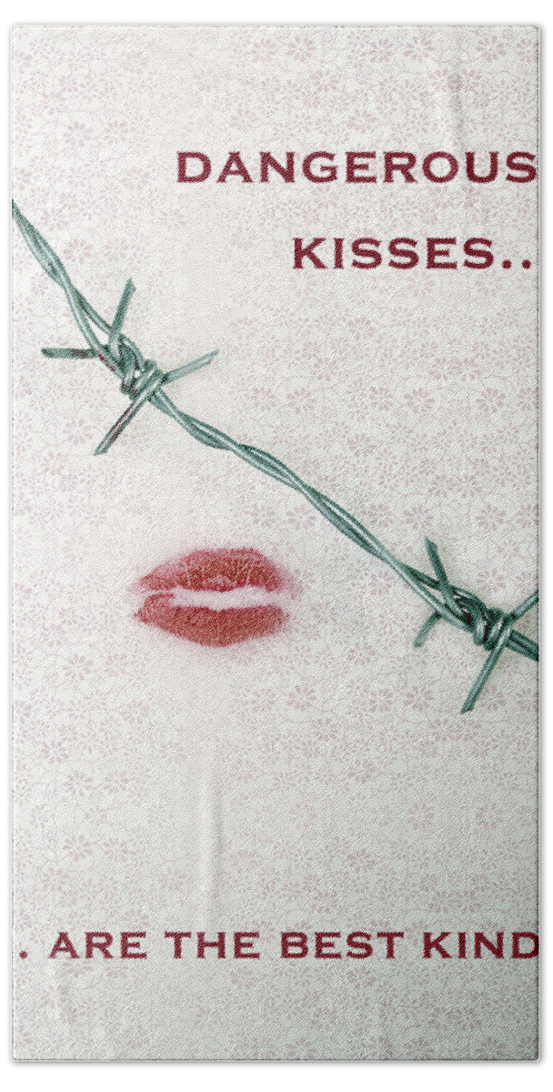 Wire Hand Towel featuring the photograph Dangerous Kisses #2 by Joana Kruse