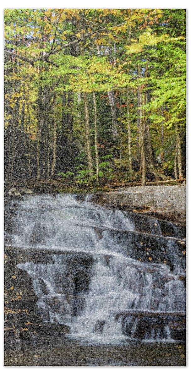 Water Bath Towel featuring the photograph Discovery Falls by Brett Pelletier