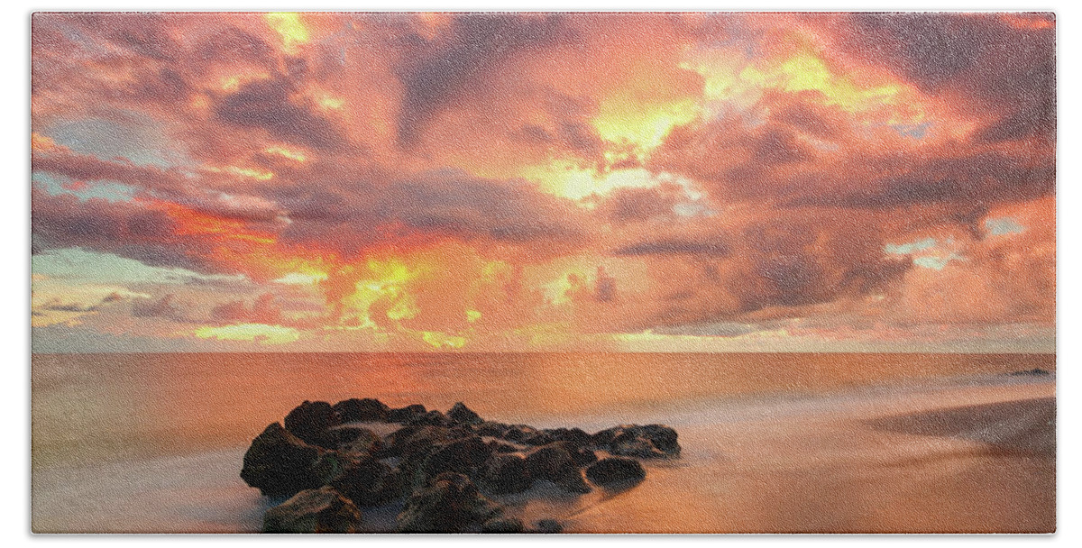 Florida Bath Towel featuring the photograph Florida Sunrise #2 by Stefan Mazzola