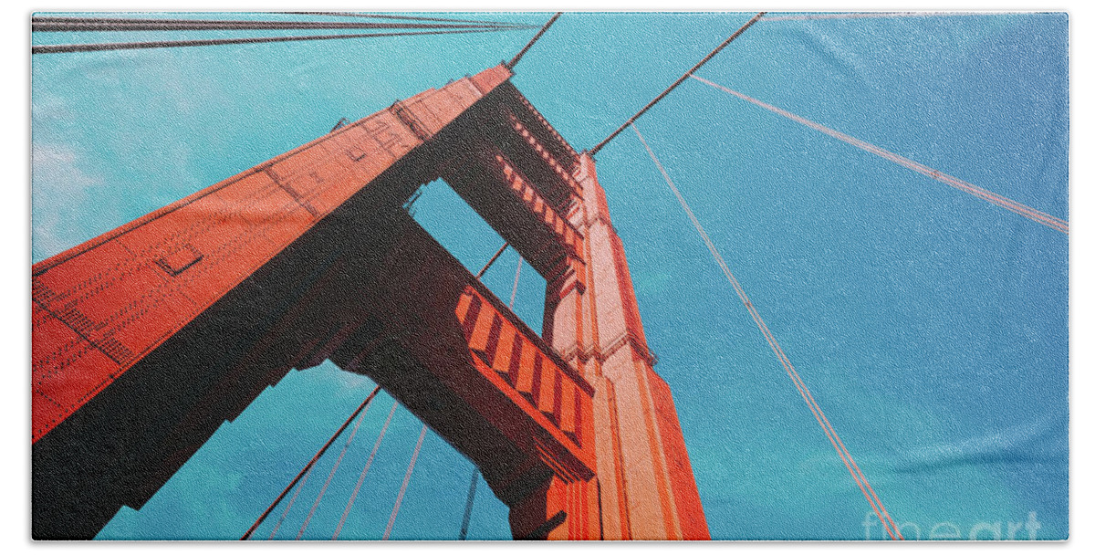America Bath Towel featuring the photograph Golden Gate Bridge #2 by JR Photography