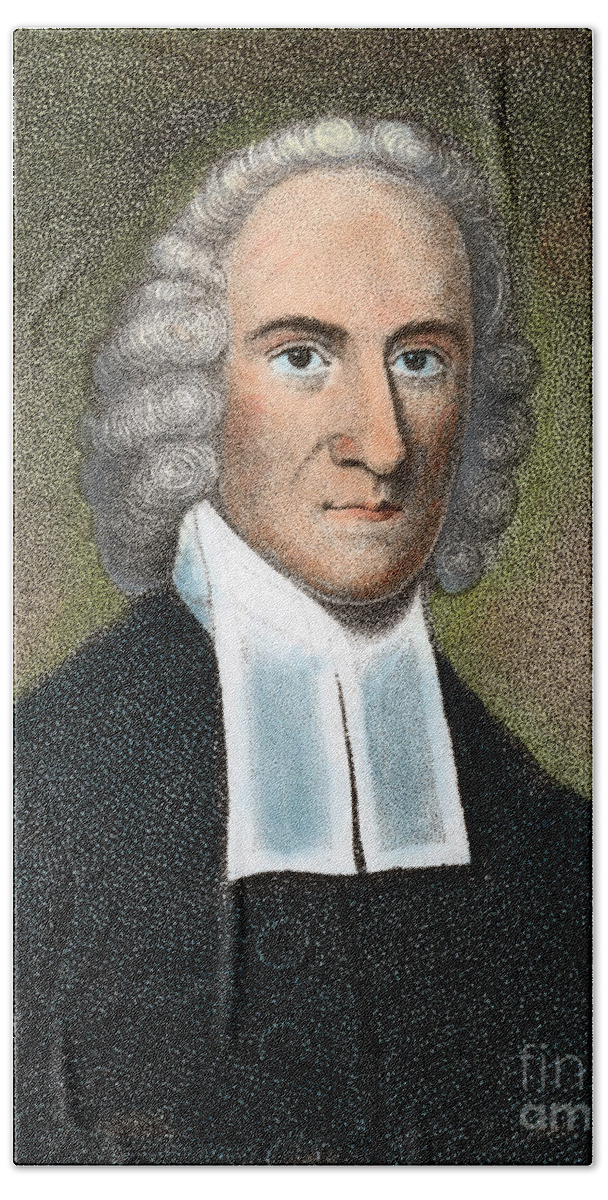 18th Century Bath Towel featuring the photograph Jonathan Edwards #2 by Granger