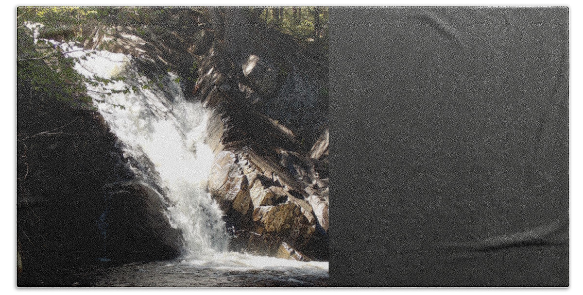 Poplar Stream Falls Bath Towel featuring the photograph Poplar Stream Falls #3 by Catherine Gagne