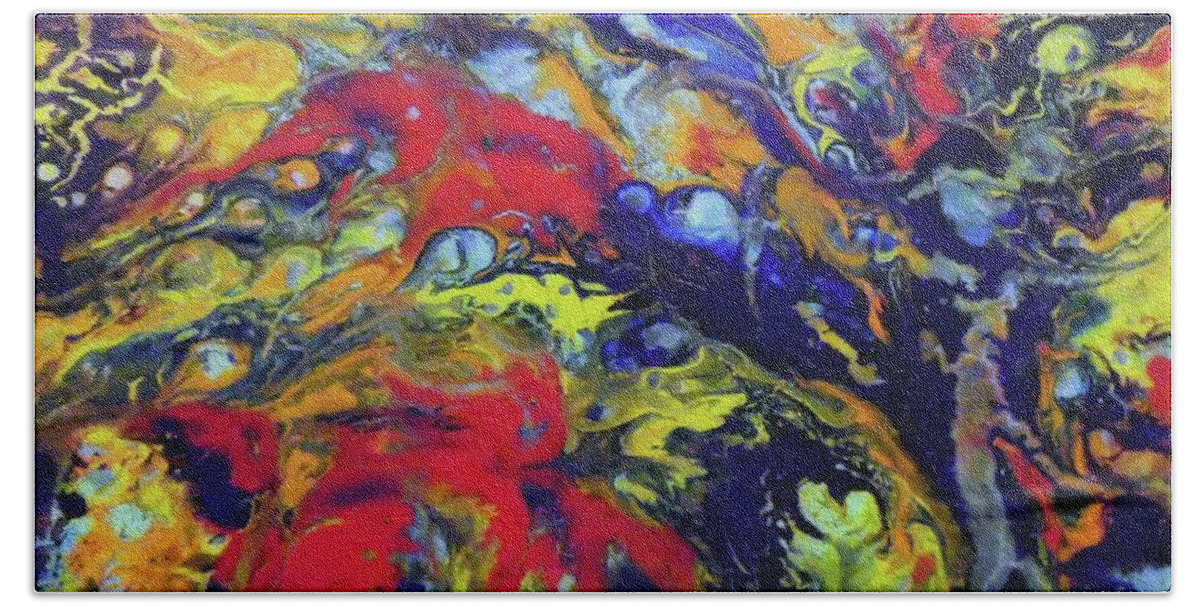 Resin Artist Bath Sheet featuring the painting Unforgettable #2 by Jane Biven