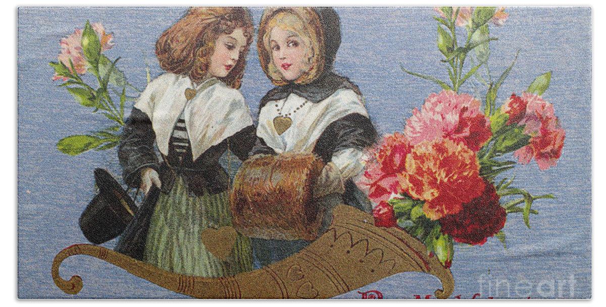 1913 Bath Towel featuring the photograph Valentines Day Card #20 by Granger