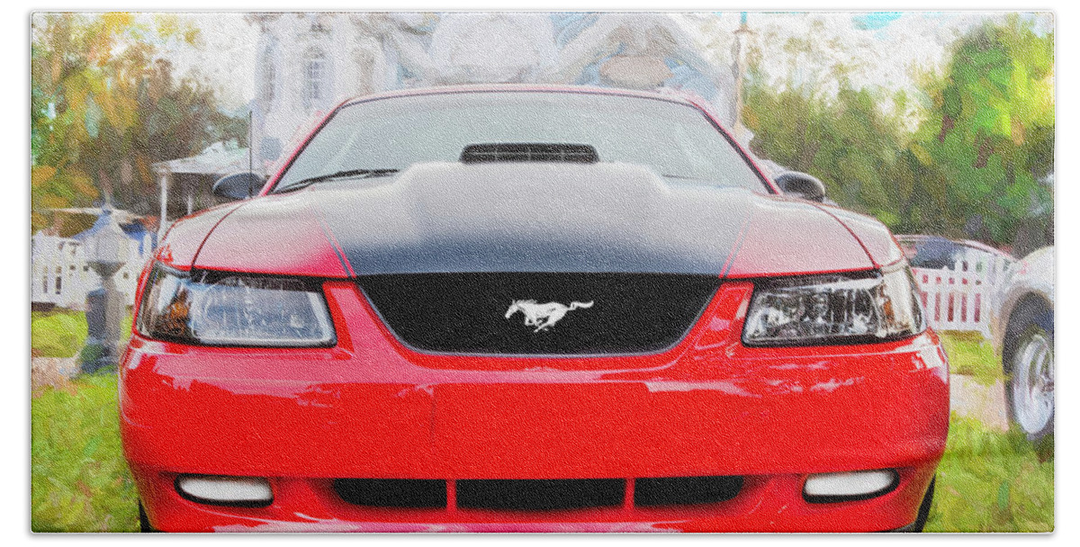 2003 Mustang Bath Towel featuring the photograph 2003 Ford Cobra GT Mustang by Rich Franco