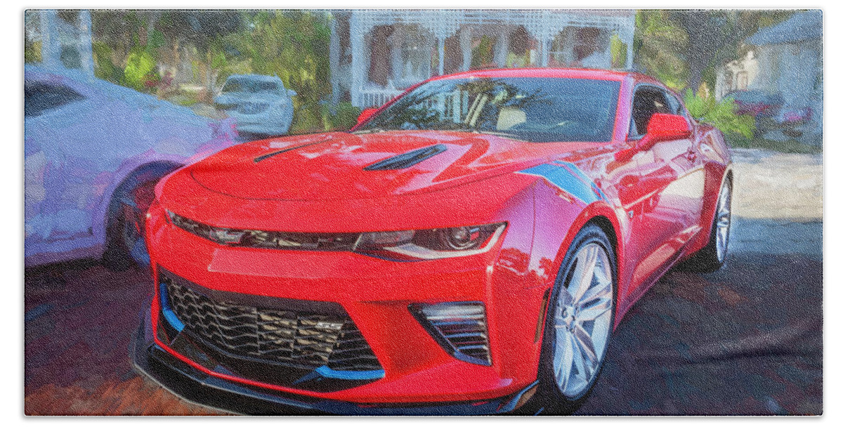 2017 Chevy Camaro Bath Towel featuring the photograph 2017 Chevrolet Camaro SS2 by Rich Franco