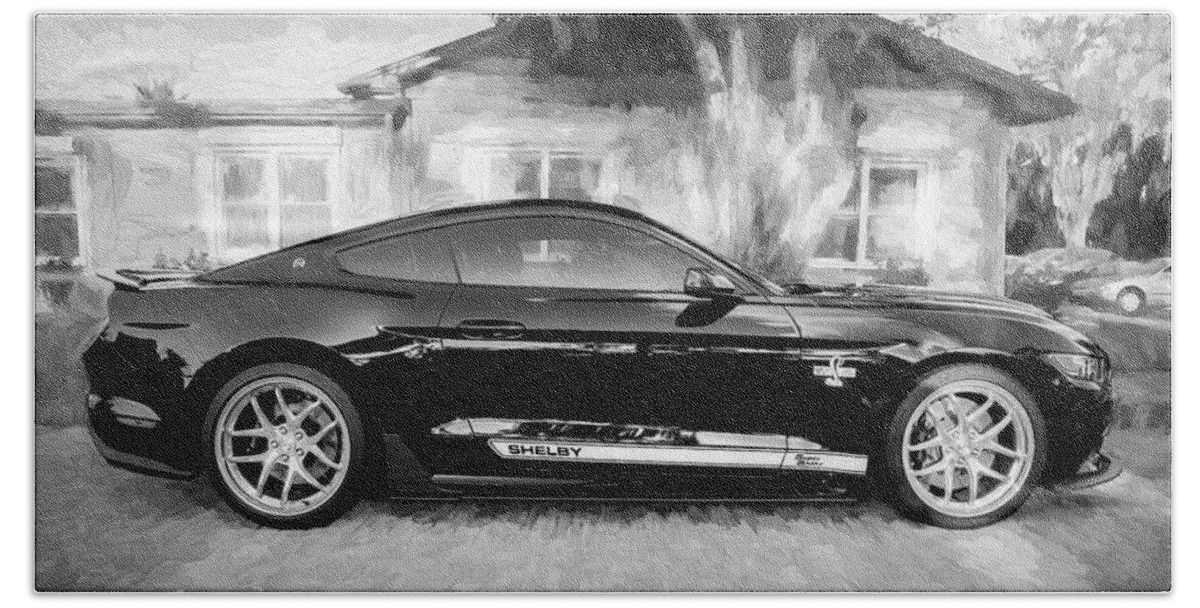 2017 Ford Mustang Bath Towel featuring the photograph 2017 Ford Shelby 50th Anniversary Mustang Super Snake by Rich Franco