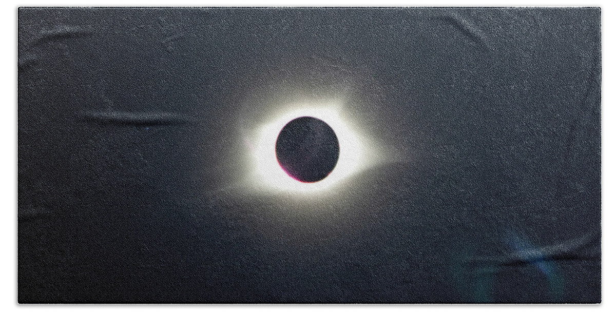 Total Eclipse Hand Towel featuring the photograph 2017 Total Solar Eclipse by Ally White