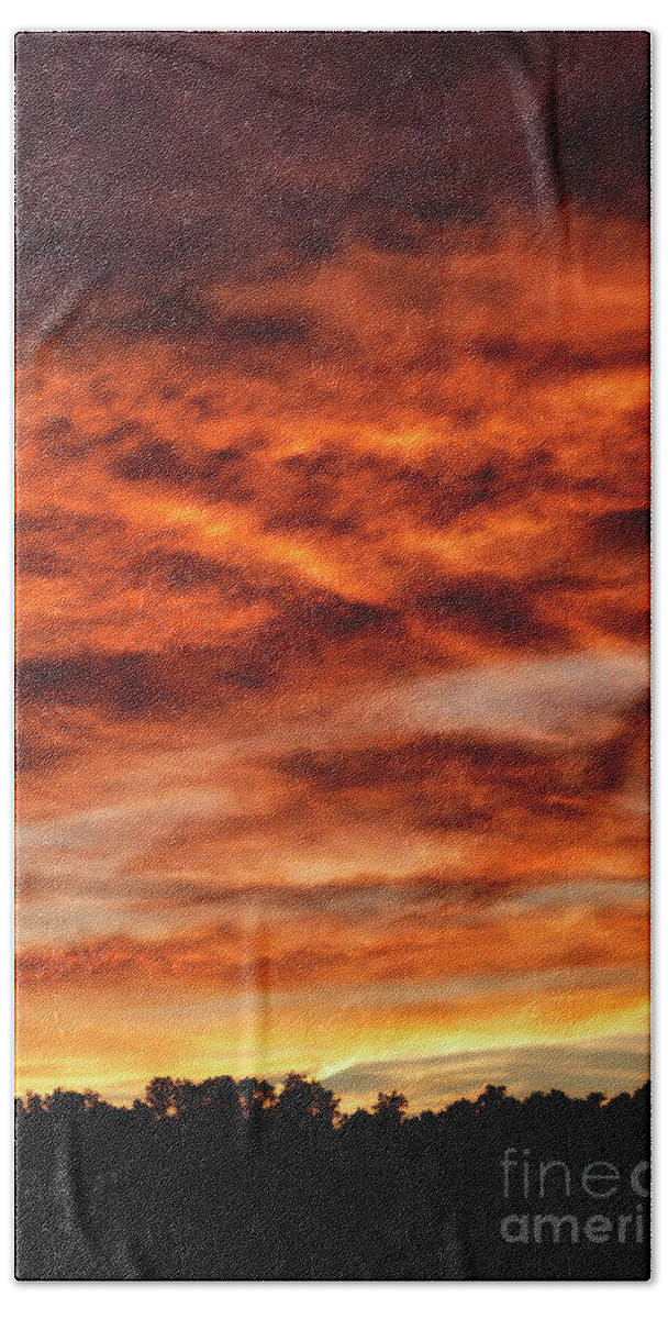 Sunset Bath Towel featuring the photograph Appalachian Afterglow #26 by Thomas R Fletcher