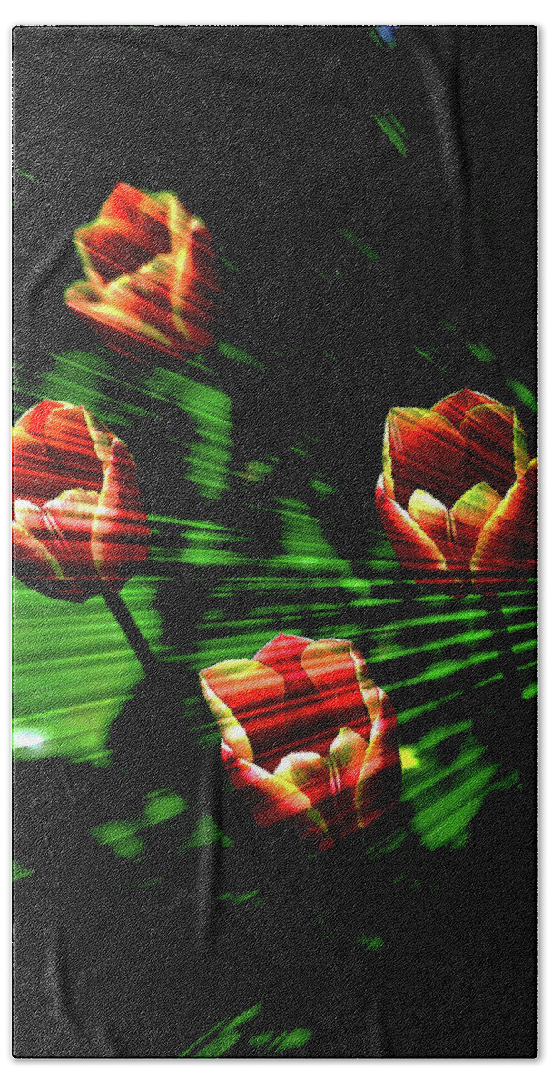 Texture Bath Towel featuring the photograph Texture Flowers #28 by Prince Andre Faubert