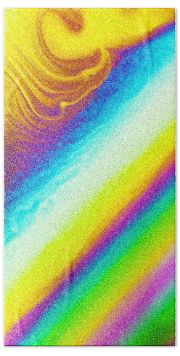 Abstract Bath Towel featuring the photograph Abstract colours #3 by John Paul Cullen
