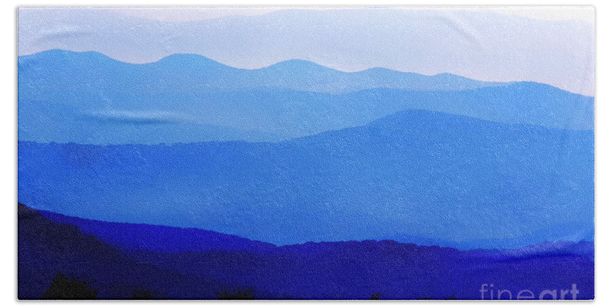Appalachian Mountains Hand Towel featuring the photograph Blue Ridge Mountains #3 by Thomas R Fletcher