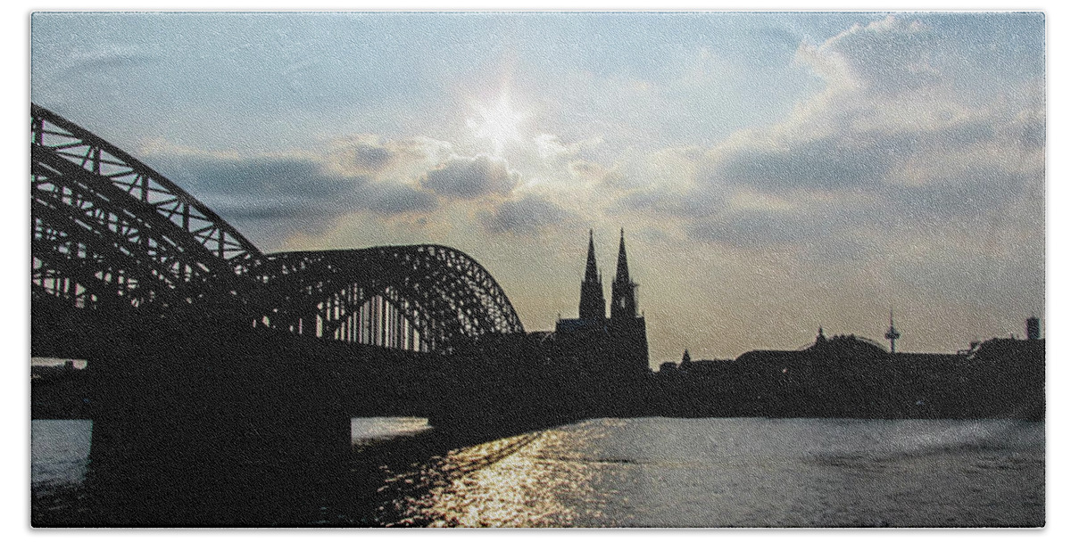 Cologne Hand Towel featuring the photograph Cologne's City #3 by Cesar Vieira