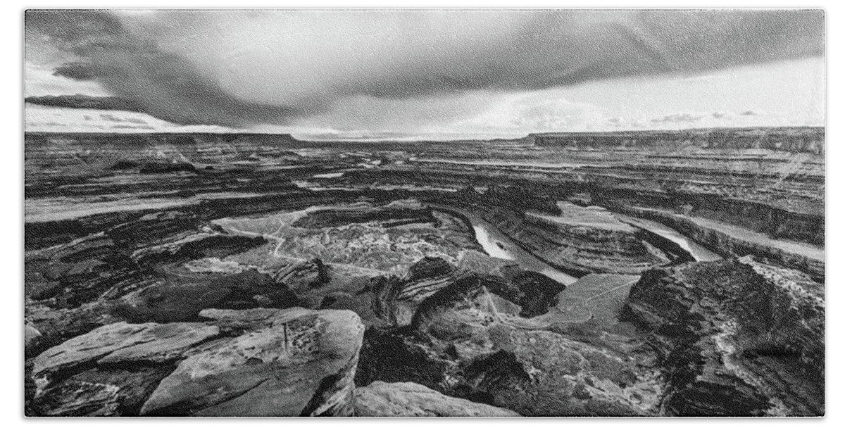 Jay Stockhaus Hand Towel featuring the photograph Dead Horse Point #3 by Jay Stockhaus