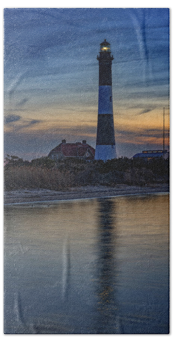 Fire Island Hand Towel featuring the photograph Fire Island Lighthouse #3 by Rick Berk