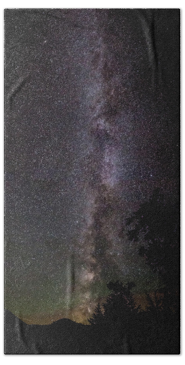 Milky Way Bath Towel featuring the photograph Milky Way #3 by Benjamin Dahl