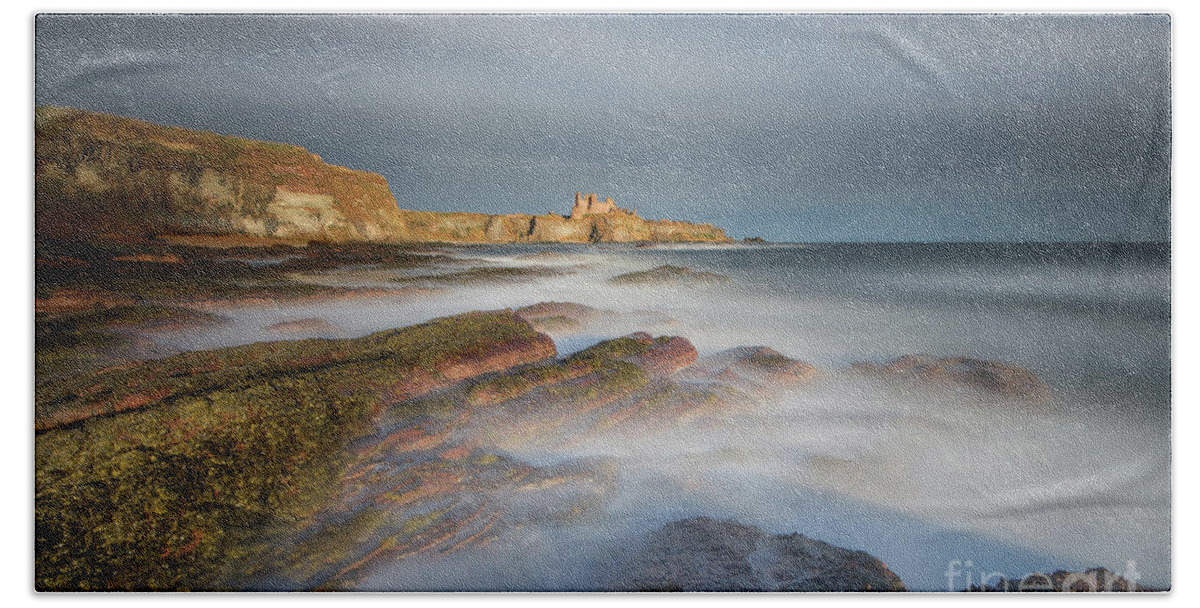 Tantallon Castle Bath Towel featuring the photograph Tantallon Castle #3 by Keith Thorburn LRPS EFIAP CPAGB