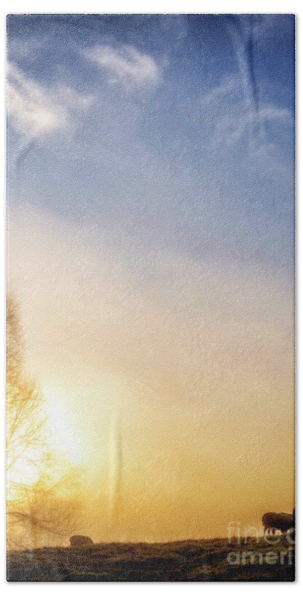 Sunrise Hand Towel featuring the photograph Misty Mountain Sunrise #31 by Thomas R Fletcher