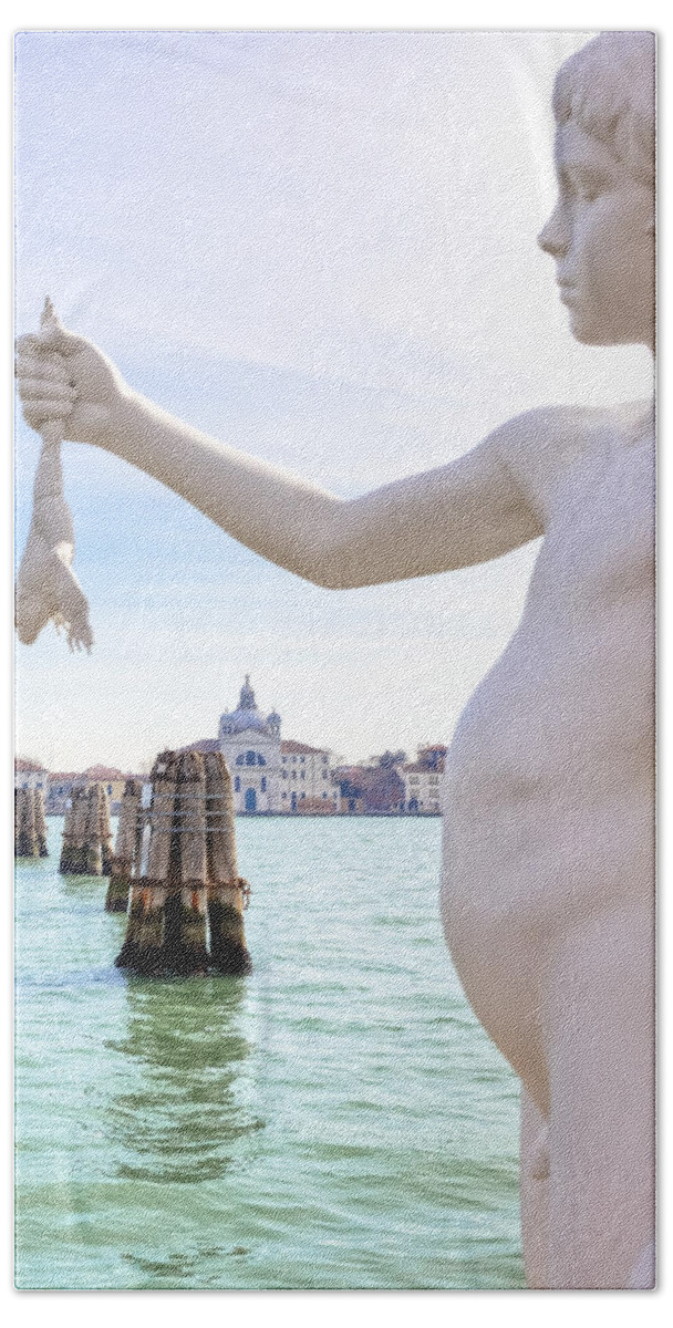 Boy With Frog Hand Towel featuring the photograph Venezia #31 by Joana Kruse