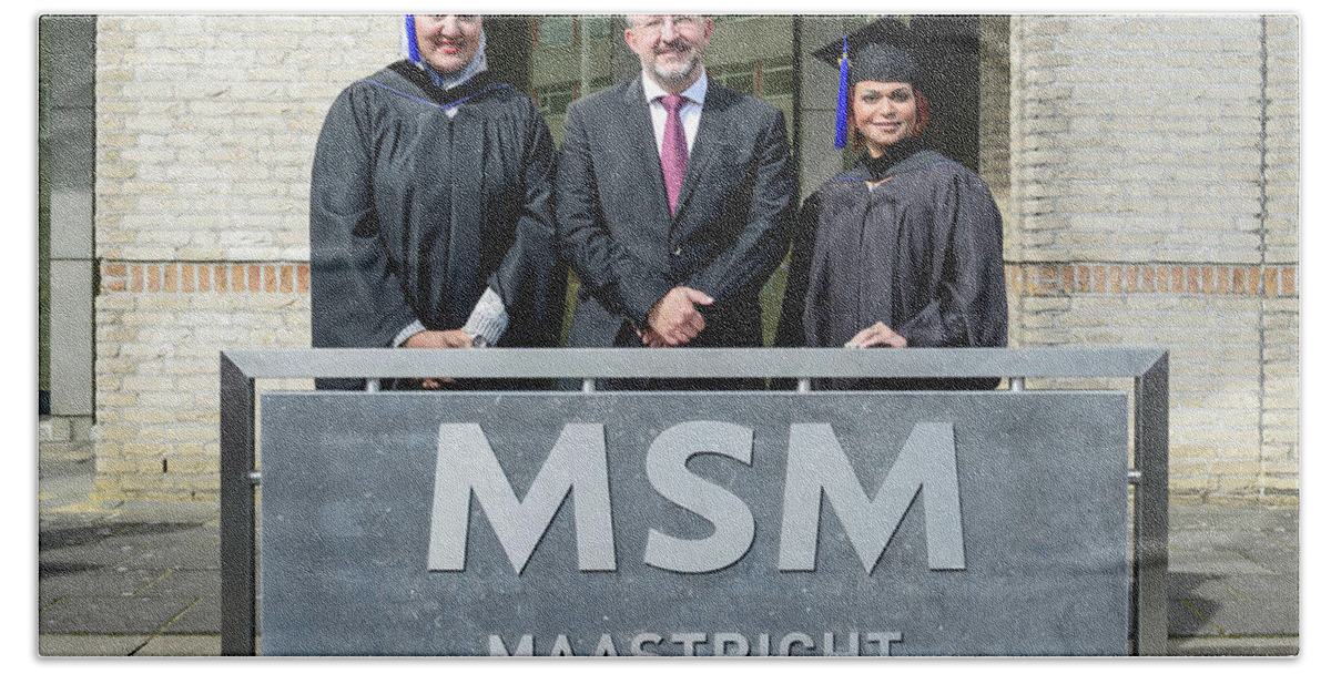  Bath Towel featuring the photograph MSM Graduation Ceremony 2017 #34 by Maastricht School Of Management