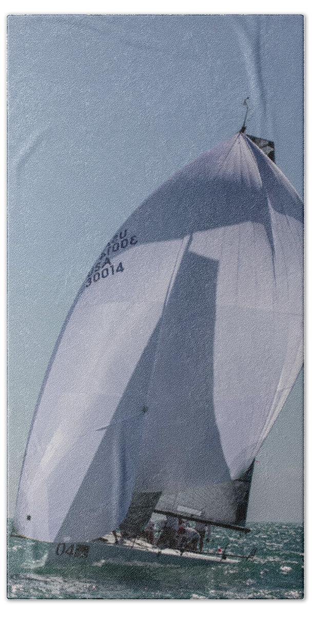Sail Hand Towel featuring the photograph Kwrw #36 by Steven Lapkin