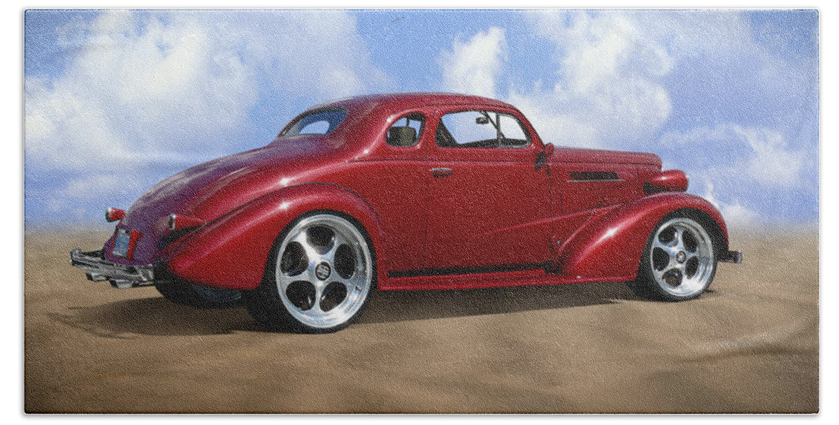 Transportation Bath Towel featuring the photograph 37 Chevy Coupe by Mike McGlothlen