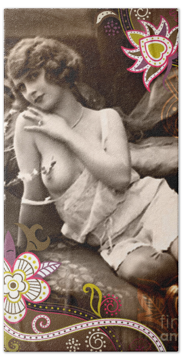 Nostalgic Seduction Bath Towel featuring the photograph Nostalgic Seduction Goddess by Chris Andruskiewicz
