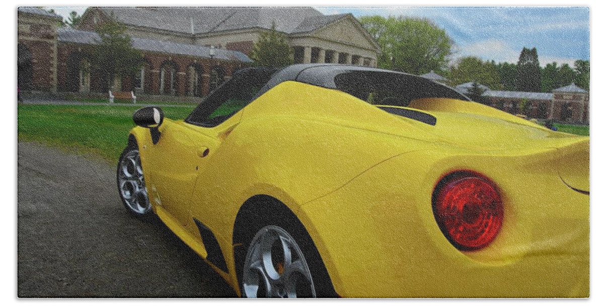 Automobiles Hand Towel featuring the photograph 4 C Spider by John Schneider