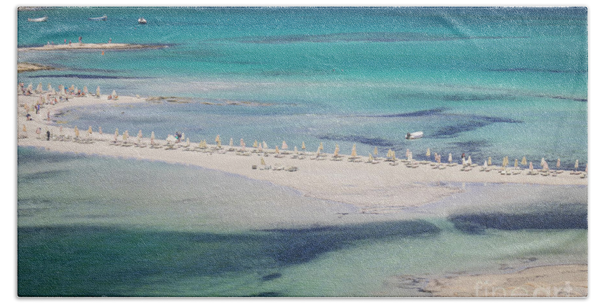 Chania Bath Towel featuring the photograph Crete #4 by Milena Boeva