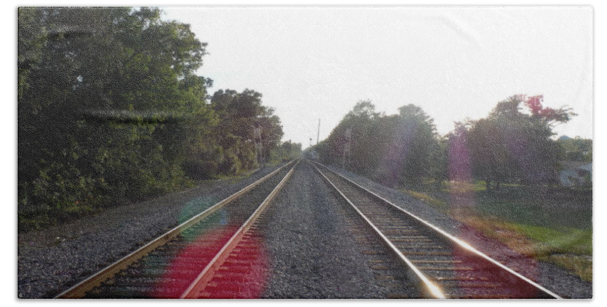 Railroad Bath Towel featuring the photograph Railroad #4 by Jackie Russo