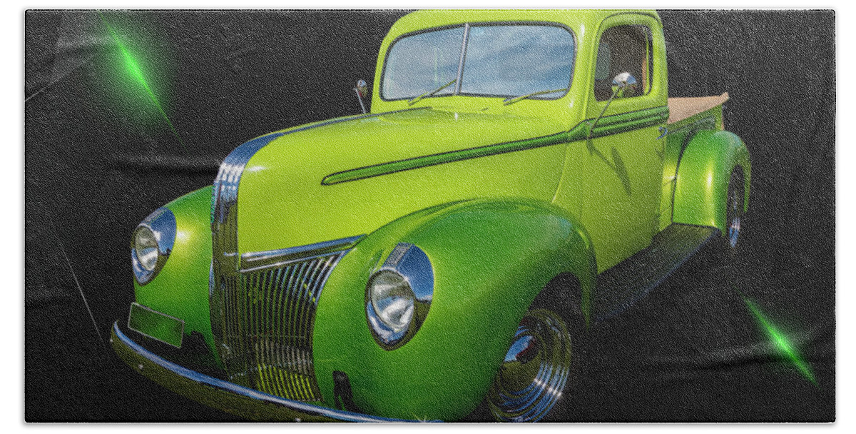 Pickup Hand Towel featuring the photograph 40s Ford by Keith Hawley