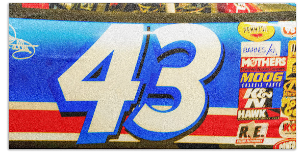 43 Bath Towel featuring the photograph 42 Race Car by Dennis Dugan