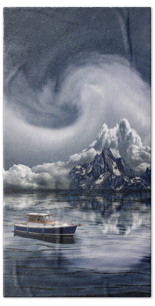 Boat Bath Towel featuring the photograph 4412 by Peter Holme III