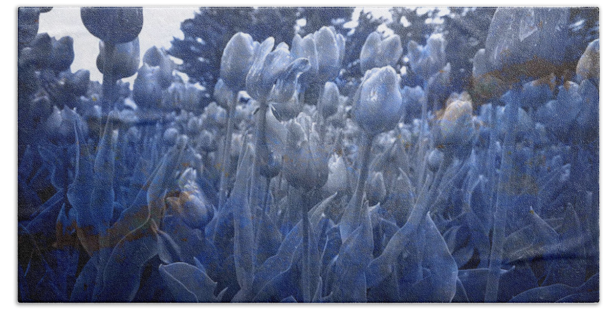 Texture Hand Towel featuring the photograph Texture Flowers #5 by Prince Andre Faubert