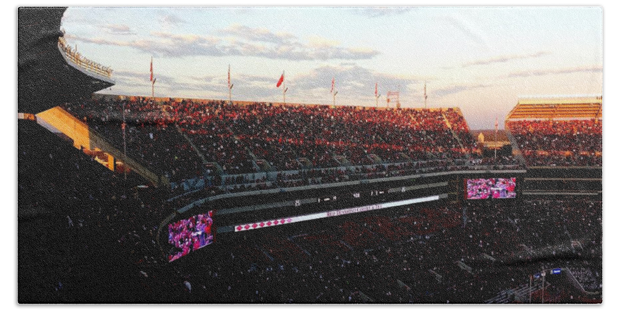 Gameday Bath Towel featuring the photograph Upperdeck Panorama #5 by Kenny Glover