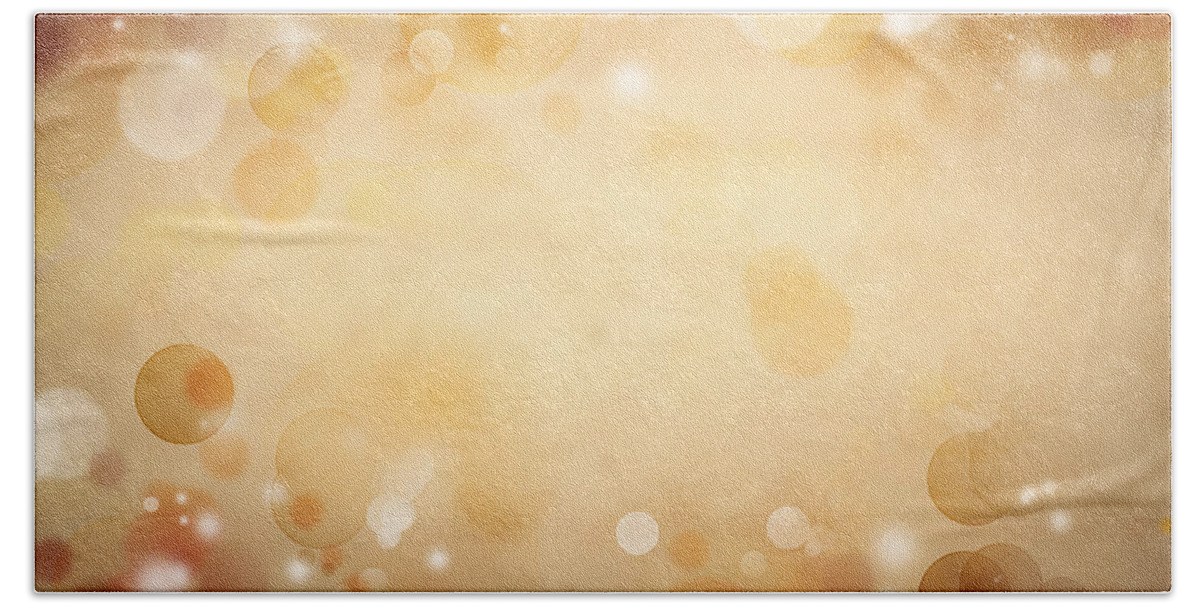 Blurry Hand Towel featuring the digital art Abstract background #533 by Les Cunliffe