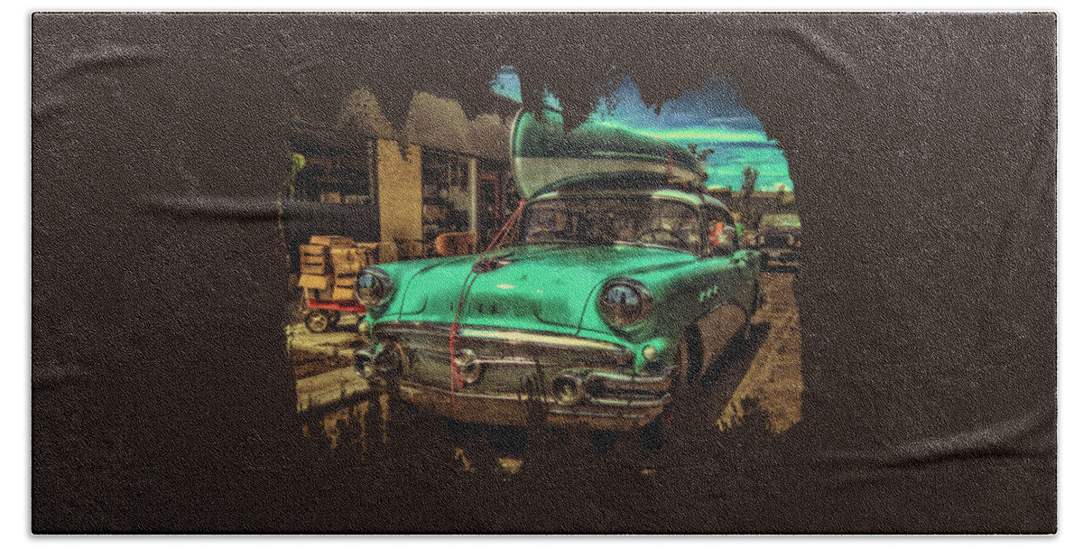 Buicks Bath Towel featuring the photograph 57 Buick - Just Coolin' It by Thom Zehrfeld
