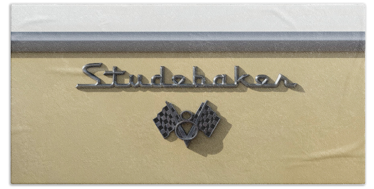 Studebaker Hand Towel featuring the digital art 57 Studebaker by Douglas Pittman