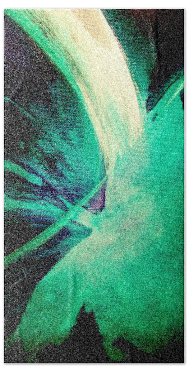 Circulation.light Hand Towel featuring the painting Circulation #6 by Kumiko Mayer
