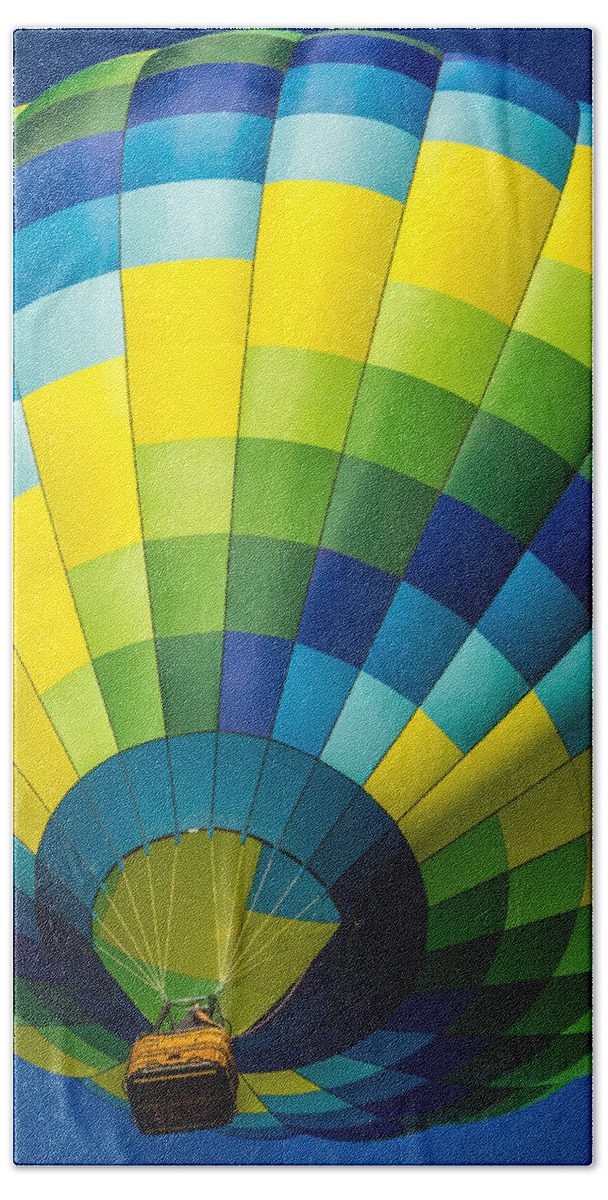 Albuquerque Bath Towel featuring the photograph Hot Air Balloon #6 by Ron Pate