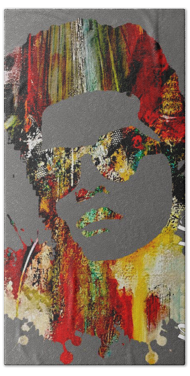 Bruno Mars Bath Towel featuring the mixed media Bruno Mars Collection #8 by Marvin Blaine